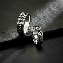 Alternate image for Irish Rings | Sterling Silver Mens Oxidized Celtic Knot Ring