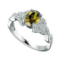 Alternate image for Irish Ring | 14k White Gold Diamond Love Loyalty Friendship Birthstone Claddagh Ring
