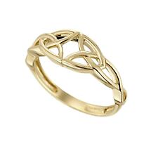 Alternate image for Irish Ring | 10k Gold Dual Celtic Trinity Knot Ring