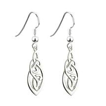 Celtic Earrings - Sterling Silver Celtic Trinity Knot Earrings Product Image