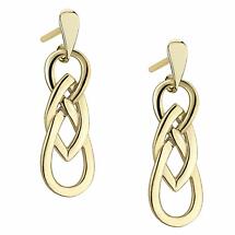 Irish Earrings | 9k Gold Celtic Knot Earrings Product Image