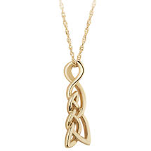 Irish Necklace | 9k Gold Celtic Twist Pendant Product Image