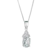 Irish Necklace | Celtic Trinity Knot Crystal Birthstone Pendant Product Image