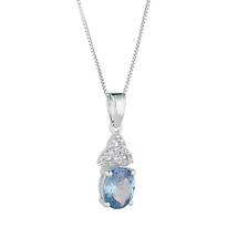 Irish Necklace | Celtic Trinity Knot Crystal Birthstone Pendant Product Image