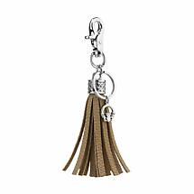 Irish Keychain | Leather Tassel Celtic & Claddagh Keychain by Solvar Jewelry Product Image
