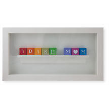 Alternate image for Irish Mom Framed Hand Crafted 'Alphabet' Wall Plaque