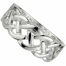 Celtic Ring - Ladies Sterling Silver Woven Celtic Product Image