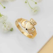 Alternate image for Claddagh Ring - Ladies 10k Gold Claddagh Ring