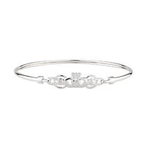 Alternate image for Claddagh Bangle - Sterling Silver Classic Claddagh Bangle
