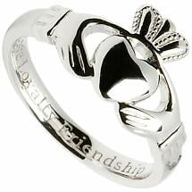 Alternate image for SALE | Claddagh Ring - Ladies Sterling Silver 'Love, Loyalty, Friendship' Claddagh Comfort