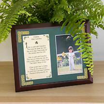 Personalized Walking with Grandma Photo Verse Framed Print Product Image