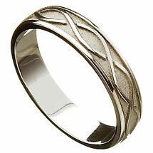 Alternate image for Irish Wedding Ring - Celtic Twist Mens Wedding Band