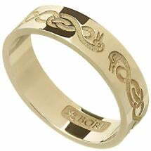 Celtic Ring - Ladies 'Le Cheile' Celtic Wedding Ring Product Image