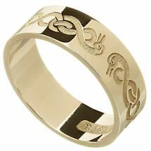 Celtic Ring - Men's 'Le Cheile' Celtic Wedding Ring Product Image