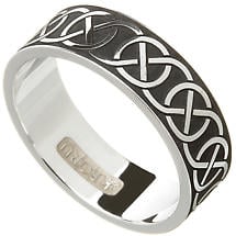 Alternate image for Celtic Ring - Men's Celtic Circle Knot Wedding Ring